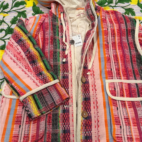 Free People Ezra Striped Hooded Jacket - Picture 5 of 9